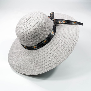 Chapeau de paille brodé personnalisé en gros, chapeau d'été en raphia naturel, cadeau promotionnel pour les centres de villégiature et les agences de voyage - Product Image 2