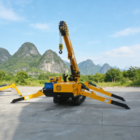 Grue araignée à commande de charge précise de 5 tonnes pour l'entretien des éoliennes en hauteur