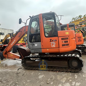 Escavadeira Hidráulica Usada HITACHI ZX75 Mini de 7,5 Toneladas com Giro Zero, ZX Zaxis 75 US ZX75US 7,5T para Estradas - Product Image 2
