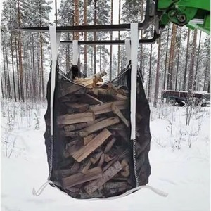China Firewood Ventilated 1 Ton Mesh PP <strong>FIBC</strong> Jumbo <strong>Bag</strong> Poly <strong>FIBC</strong> Big <strong>Bag</strong> Firewood Net Log <strong>Bags</strong> for Sale - Product Image 1