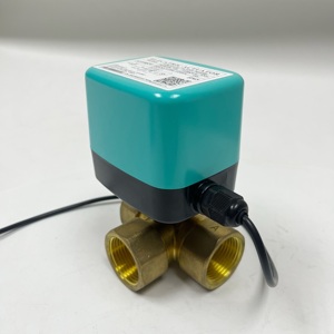 Toyi Bronze vanne à boisseau sphérique motorisée <span class=keywords><strong>Mini</strong></span> eau électrique 24V/110V/220V 3 voies NPT BSP actionneur de contrôle de débit 1 ''Port 3/4 2 ans - Product Image 4