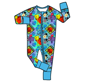Autumn Girls' Pajamas <strong>Spring</strong> Western <strong>Duck</strong> Printed Knitted Baby Romper <strong>with</strong> Two-Way Zipper Closure - Product Image 4