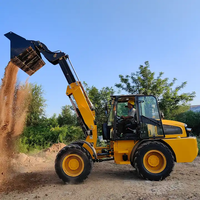 CE-Zertifizierter Mini-Teleskopradlader 4x4, Batterieelektrisch, 400 kg bis 3 Tonnen, Frontlader mit Pumpenkern, Teleskoparm-Lader zum Verkauf