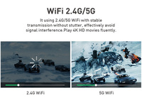 P09 II portable 4K auto keystone DLP Mini projecteur 5G double WiFi Amlogic T972 Android 9 1GB 8GB 2G 32G IR projecteur intelligent à distance