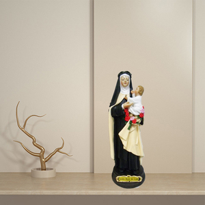 Figuras Religiosas de Resina de Alta Calidad, Santa Rosa de Lima, Regalos Cristianos, Artesanías, Decoración para el Hogar y Escritorio, Estatuas Religiosas Católicas - Product Image 4