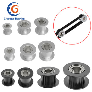 <span class=keywords><strong>Poulie</strong></span> de distribution GT2 à roulement, largeur de courroie 6/10 mm, alésage 3/4/5 mm, 16/20 dents, dentée/lisse, pour imprimante 3D - Product Image 1