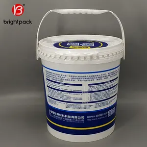 Bucket 20 Liter Plastic Round 20 30 Liter Custom Printed Paint Buckets For Sale