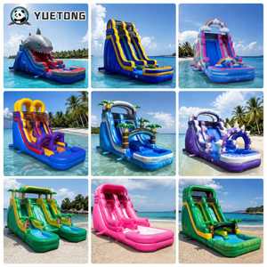 Toboggan aquatique gonflable commercial Yuetong à double piste, long toboggan aquatique, piscine gonflable, trampoline, aire <span class=keywords><strong>de</strong></span> jeux aquatique, <span class=keywords><strong>location</strong></span> pour fêtes d'adultes - Product Image 3