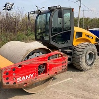 Compacteur vibrant à tambour unique Sany SSR260 d'occasion, 26 tonnes, marque chinoise, compacteur moyen, bien entretenu, livraison rapide