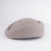 A102101 100% Gorro de fieltro de lana Gorro de boina de mujer de alta calidad Sombrero de invierno de moda retro británico Sombrero formal