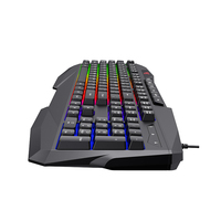 Havit KB878L Clavier mécanique de jeu USB filaire 104 touches Clavier laser RVB pour ordinateur portable pour tablette
