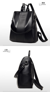 Vintage <b>Backpack</b> Leather Women <b>Backpack</b> Large Capacity School Bag for Girls Leisure Shoulder Bags - Product Image 4