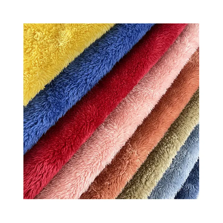 Kingcason Chinese Factory Wholesale Multi Color Customized Design Weft Knit Print Sherpa Fleece Fabric For Blanket and Cushion