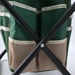 Bolsa de herramientas de jardín de poliéster resistente de Venta caliente con correa única y bolsillos múltiples OEM y ODM compatibles - Product Image 4