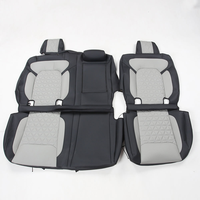 Ensemble complet de housses de siège de voiture en cuir Napa PU et fibre de carbone imperméables, design original, pour Dodge Ram 1500 2005-2025 (5-6 places)