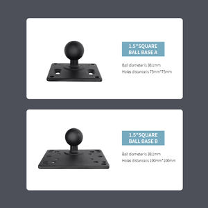 VINmounts Base carrée VESA de 1,5 pouce 75*75 mm, adaptée aux machines agricoles, aux ordinateurs industriels et aux bateaux - Product Image 3