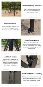 FEAMONT Stand de marché de tente à auvent extérieur à paroi latérale détachable pour les entreprises aux puces Tissu Oxford en option pour <span class=keywords><strong>le</strong></span> marché aux puces - Product Image 4