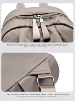 Sac à dos unisexe décontracté pour ordinateur portable avec fermeture éclair, doublure en polyester, idéal pour l'université, l'école, les voyages – Tendance et Pratique