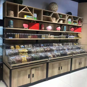 Rd Supermarket Shelves 4 Layer Solid Heavy Duty Bulk Snack Display Case For Dry Goods And Grains - Product Image 1
