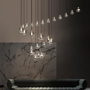 Led pha lê hiện đại <span class=keywords><strong>lampwork</strong></span> trang trí nội thất trần ánh sáng đơn giản biệt thự phòng ăn đèn sang trọng âm nhạc Lưu ý đèn Chùm Pha Lê - Product Image 6