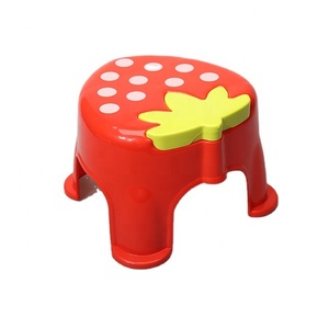 <strong>Small</strong> Size Strawberry Shape Children Chair Plastic <strong>Step</strong> <strong>Stool</strong> for Kids - Product Image 1