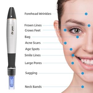 <span class=keywords><strong>Dr</strong></span> <span class=keywords><strong>Pen</strong></span> A1 Stylo Derma Sans Fil à 5 Vitesses, Appareil de Microneedling Professionnel pour le Visage avec Prise US/AU et Garantie de <span class=keywords><strong>6</strong></span> Mois - Product Image 4