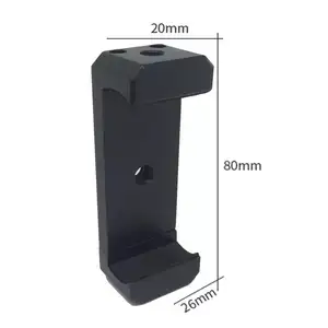 Custom Metal Mobiel Selfie Clip Mount Andere Mobiele Accessoires Universal Aluminium Tripod Stand Telefoon Houder Klem