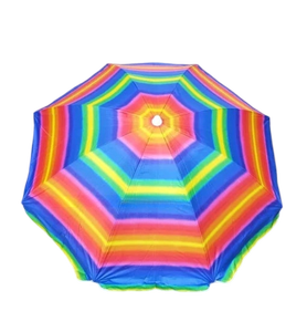 Parasol de plage arc-en-ciel anti-UV avec mécanisme d'inclinaison, sans PFAS, certifié REACH, robuste, résistant au vent, portable, pour l'extérieur, vente en gros - Product Image 4
