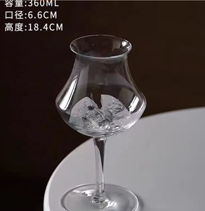 Gobelet de mariage en cristal transparent de haute qualité, verre à vin rouge personnalisé avec logo, produit de verre à vin - Product Image 1