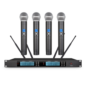 저렴한 가격의 UHF 4채널 핸드헬드 다이내믹 장거리 무선 마이크로폰 (슈어용) - Product Image 1