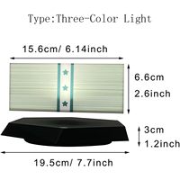 Lampe Dollar à Lévitation Magnétique 16 Couleurs, Lampe de Bureau Flottante en Forme de Billet, Veilleuse LED Tactile à Intensité Variable avec Rotation à 360 Degrés
