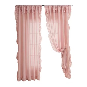 <strong>Sheer</strong> <strong>Curtains</strong>, Factory Direct SalesLight-Permeable &amp; <strong>Opaque</strong> <strong>Sheer</strong> <strong>Curtains</strong> With Ruffled Edge for Balcony &amp; Living Room - Product Image 4