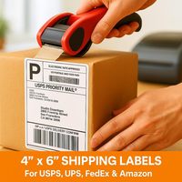 Label Stiker Thermal Gulungan Kosong Anti Air Tahan Sobek 50g 4"*6" Grosir Pabrik