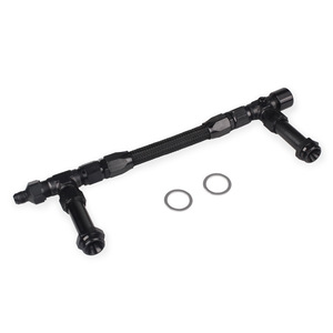 Adaptateur à double entrée pour carburateur 4150, en alliage d'aluminium AN8 rouge bleu pour mise à niveau et rénovation - Product Image 4