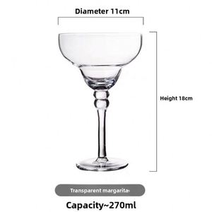 Hand-painted Marguerite Crystal Cocktail Glass <b>Light</b> Luxury Retro Design Red - Product Image 5