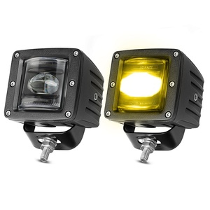 Feux antibrouillard avant à LED <span class=keywords><strong>de</strong></span> 3 pouces blancs et jaunes, conformes à la norme SAE J583, homologués pour la circulation routière, pour voitures et camions - Product Image 1