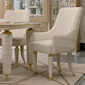 नए आगमन नए डिजाइन के होम फर्नीचर माइक्रोफाइबर चमड़े के हार्डवेयर डाइनिंग रूम के लिए आधुनिक डाइनिंग चेयर - Product Image 3