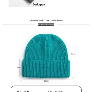 Gorro de Punto Acrílico Personalizado, Tendencia Coreana, Invierno, Cálido, Protección para los Oídos, Personalizable, Unisex - Product Image 2