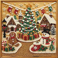 Décorations de Noël, fournitures de décoration de Noël, kit de peinture diamant, art perle Père Noël et fantôme, décoration DIY pour la maison