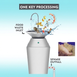 Broyeur <span class=keywords><strong>de</strong></span> déchets alimentaires à alimentation continue en acier inoxydable avec <span class=keywords><strong>éléments</strong></span> <span class=keywords><strong>de</strong></span> broyage, machine commerciale pour le traitement des déchets - Product Image 2