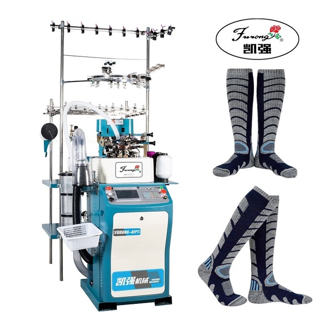 FURONG-6FPT 3.75" Automatic Jacquard Socks Knitting Machine 380V/220V for Knitting Sports Selected Terry Socks Football Socks