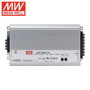 Alimentatore 600W <span class=keywords><strong>24V</strong></span> <span class=keywords><strong>Caricabatterie</strong></span> HEP-600C-24 Meanwell con Funzione PFC - Product Image 1