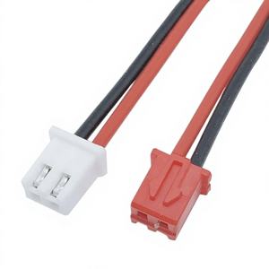 Индивидуальный силовой кабель с шагом 2,54 мм, одинарный/двойной коннектор, луженый штекер-гнездо, высокотемпературный - Product Image 2