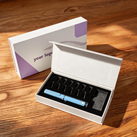 Astuccio Magnetico Premium per Applicatori di Bellezza, Scatola Impermeabile da Viaggio, Organizer Portatile Rigido con Logo