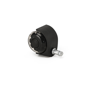 Roulettes universelles transparentes noires de 2 pouces (50 mm) <span class=keywords><strong>pour</strong></span> chaise de bureau, double roulettes en PU, roulettes silencieuses - Product Image 2