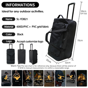 Bolsa <span class=keywords><strong>de</strong></span> Viaje con Ruedas y Logotipo Personalizado, Bolsa <span class=keywords><strong>de</strong></span> Gimnasio Impermeable <span class=keywords><strong>de</strong></span> Gran Capacidad, Mochila Deportiva Plegable con Ruedas para Hombre y Mujer - Product Image 6