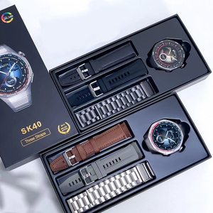 2025 SK40 nuovo Ultra Smart orologio sportivo all'aperto per gli uomini IP67 impermeabile cardiofrequenzimetro schermo 1.53 pollici 3 cinghie BT chiamata - Product Image 1