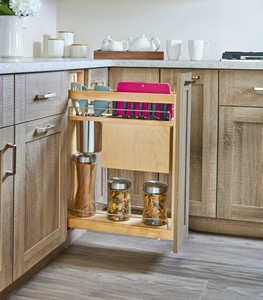 ตะกร้าลิ้นชักครัวแบบดึงด้านข้าง 5 ชั้น วัสดุไม้และโลหะ ดีไซน์ทันสมัย ติดตั้งง่าย ปิดแบบนุ่มนวล - Product Image 6