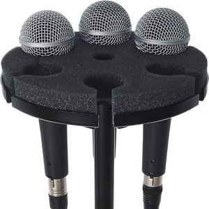 Support de microphone cardioïde multi-matériaux pour 6 microphones filaires portatifs, compatible OEM ODM - Product Image 1