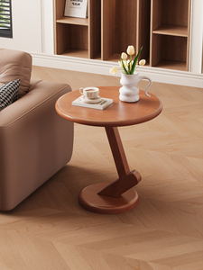 Modern Round Wood <b>Coffee</b> <b>Table</b> <b>Midcentury</b> Design Living Room Furniture Decorative Side <b>Table</b> - Product Image 1